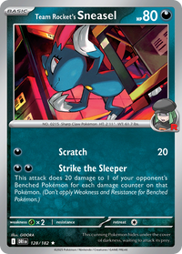 Team Rocket's Sneasel 128/182