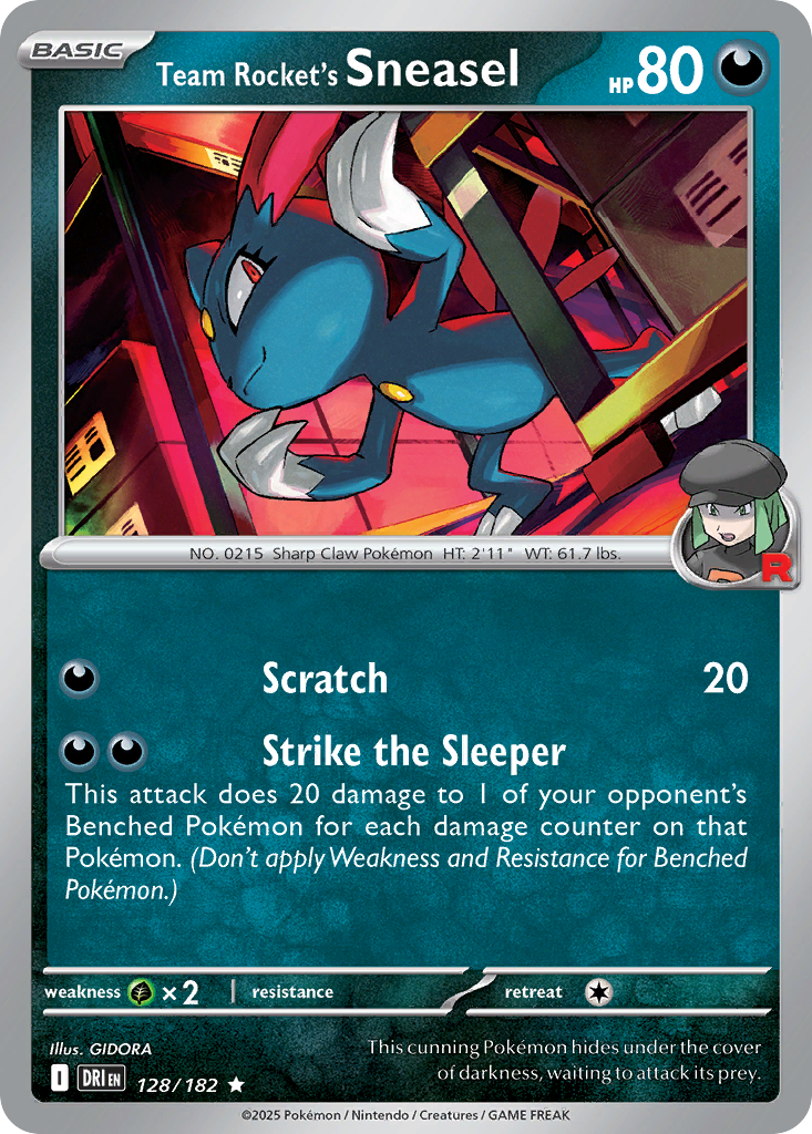 Team Rocket's Sneasel 128/182