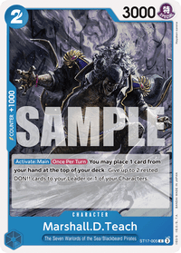 Marshall.D.Teach (Seven Warlords of the Sea Binder Set) ST17-005