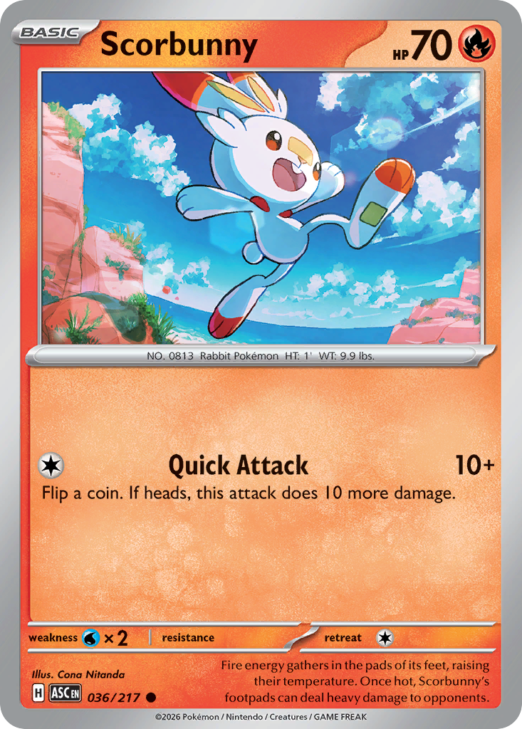 Scorbunny (Friend Ball) 036/217