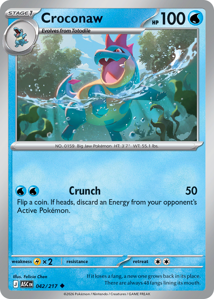 Croconaw (Friend Ball) 042/217