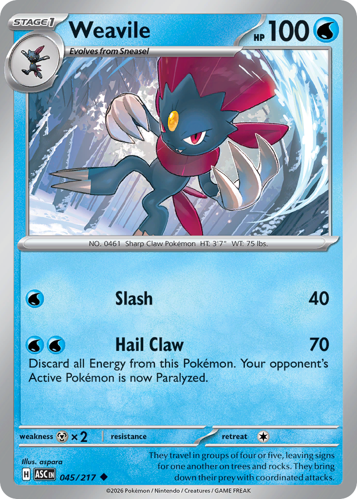 Weavile (Dusk Ball) 045/217