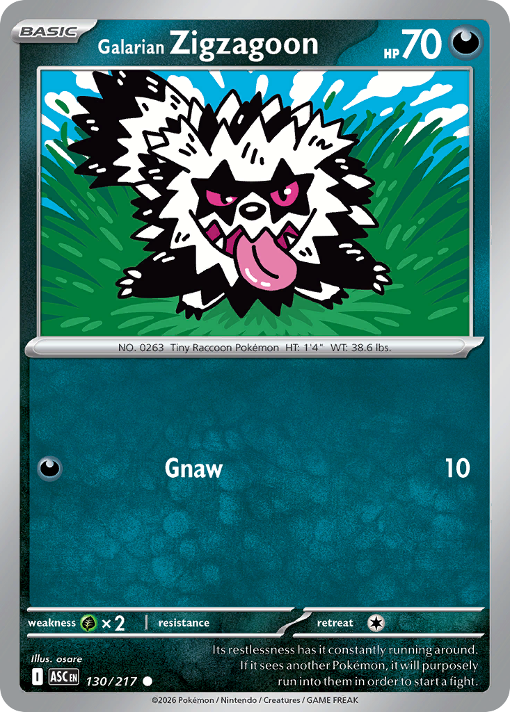 Galarian Zigzagoon (Dusk Ball) 130/217