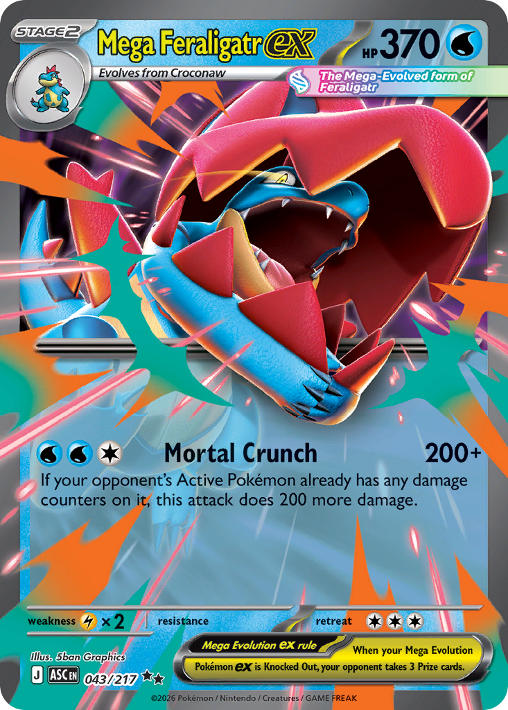 Mega Feraligatr ex 043/217