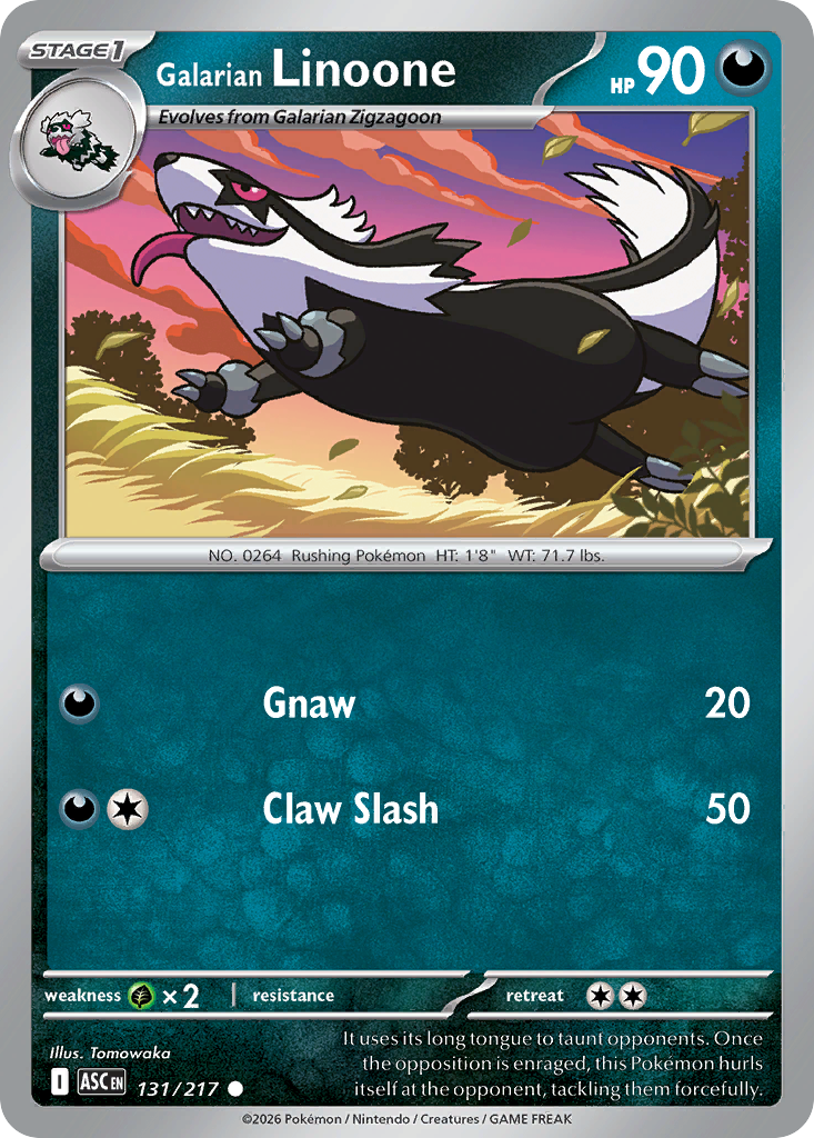Galarian Linoone (Energy Symbol Pattern) 131/217
