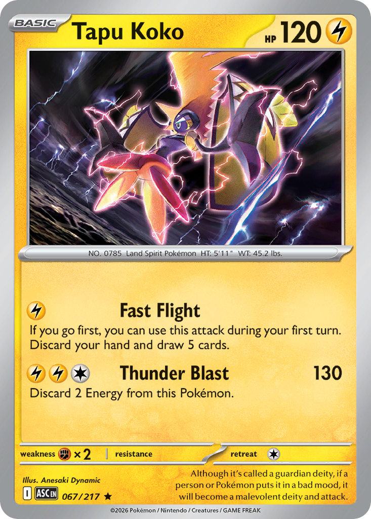 Tapu Koko (Quick Ball) 067/217
