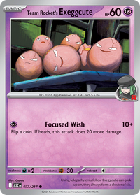 Team Rocket's exeggcute (Team Rocket) 077/217