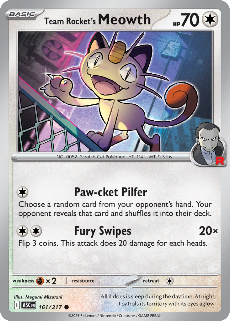 Team Rocket's Meowth (Team Rocket) 161/217