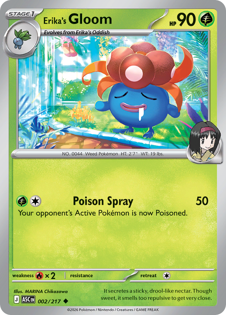 Erika's Gloom (Poke Ball) 002/217